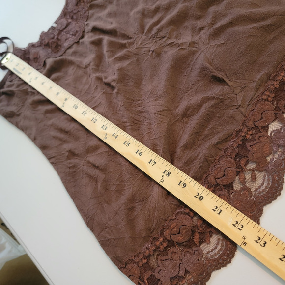 Dressbarn Tank Tops M Brown Grey Black Lace Stretchy Versatile Fairycore Y2K - Picture 13 of 16